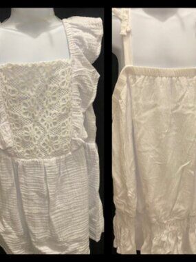 "WONDER NATION" Girls White Shirt Bundle Size: Extra Extra Large (18)